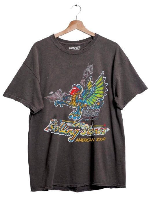 Rolling Stones Dragon Tour Charcoal Tee
