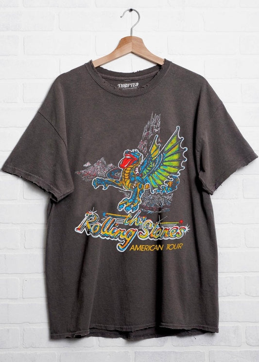 Rolling Stones Dragon Tour Charcoal Tee