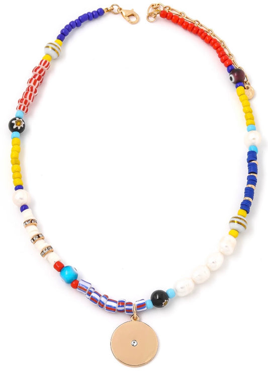 Mixed Bead Pearl Necklace